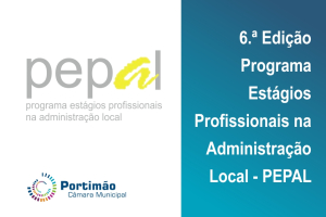 Estágios Profissionais Administração Local - Portimão - PEPAL